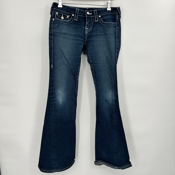 True Religion Denim - True Religion Joey Twisted Seam Flare Jeans Size 29 Y2K Low Rise Made USA